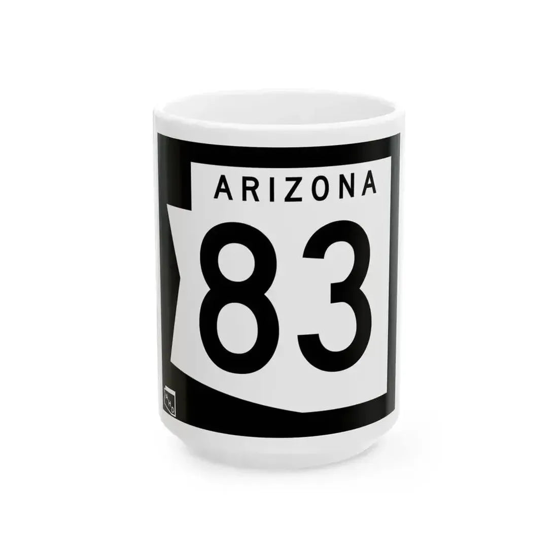 Arizona 83 1973 (Arizona) (Road Sign) White Coffee Mug - Go Mug Yourself