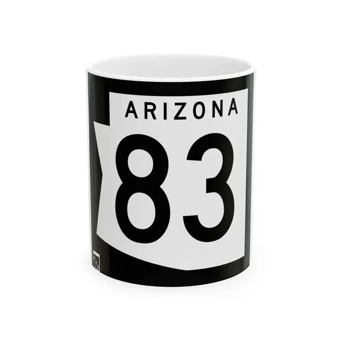 Arizona 83 1973 (Arizona) (Road Sign) White Coffee Mug - Go Mug Yourself