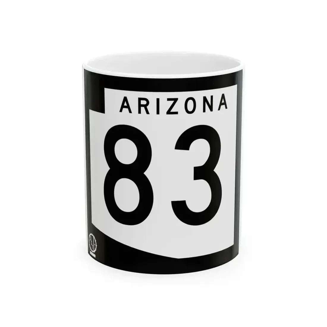 Arizona 83 1978 (Arizona) (Road Sign) White Coffee Mug 11oz - Go Mug Yourself
