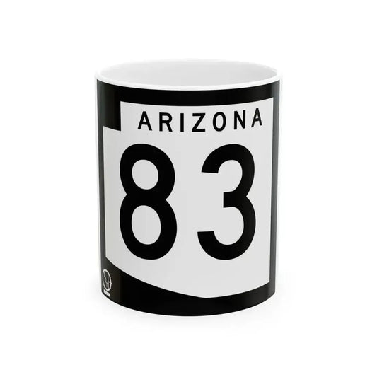 Arizona 83 1978 (Arizona) (Road Sign) White Coffee Mug 11oz - Go Mug Yourself