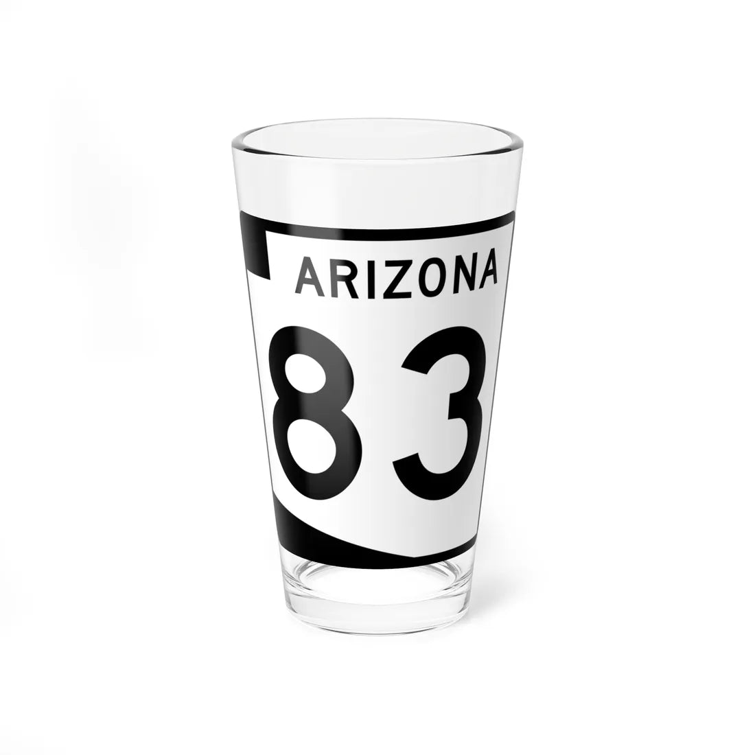 Arizona 83 (Arizona) (Road Sign) Pint Glss 16oz 16oz - Go Mug Yourself