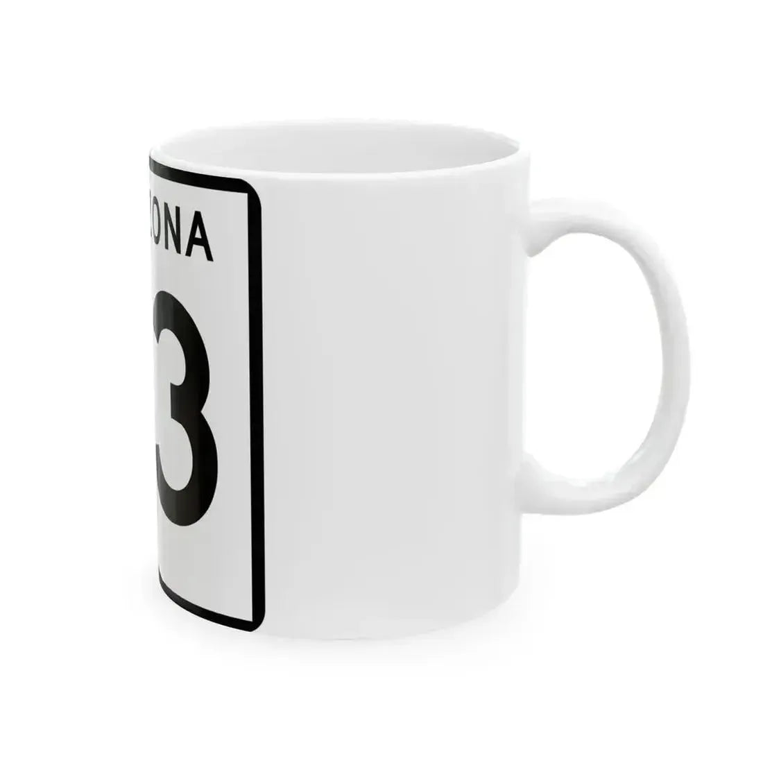 Arizona 83 (Arizona) (Road Sign) White Coffee Mug - Go Mug Yourself