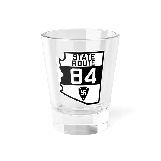 Arizona 84 1927 (Arizona) (Road Sign) Shot Glass 1.5oz 1.5oz - Go Mug Yourself