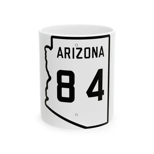 Arizona 84 1941 (Arizona) (Road Sign) White Coffee Mug 11oz - Go Mug Yourself