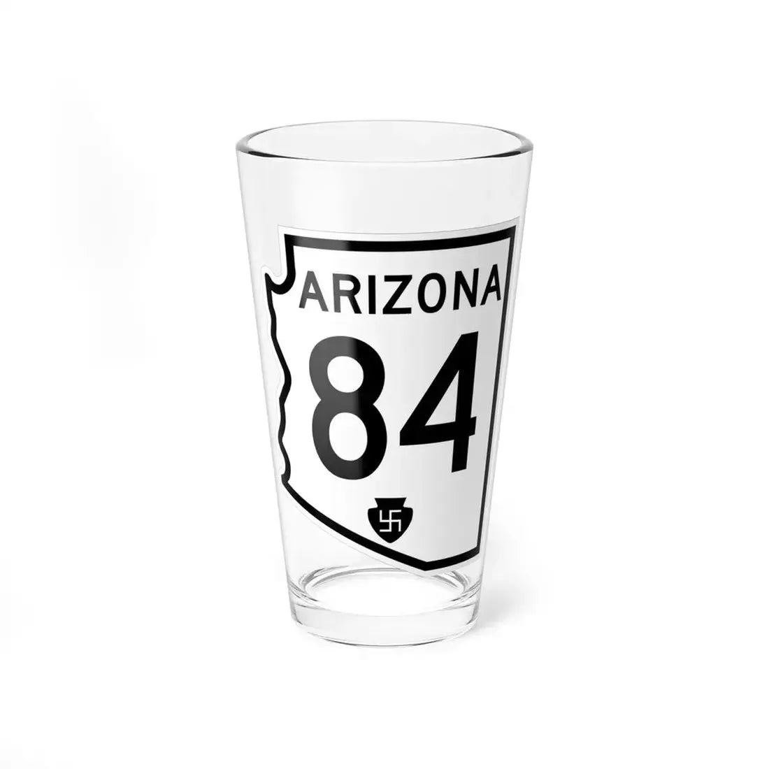 Arizona 84 1956 (Arizona) (Road Sign) Pint Glss 16oz 16oz - Go Mug Yourself