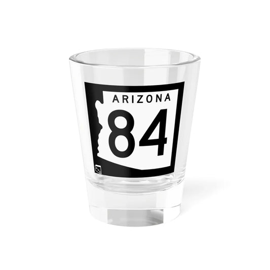 Arizona 84 1963 (Arizona) (Road Sign) Shot Glass 1.5oz 1.5oz - Go Mug Yourself