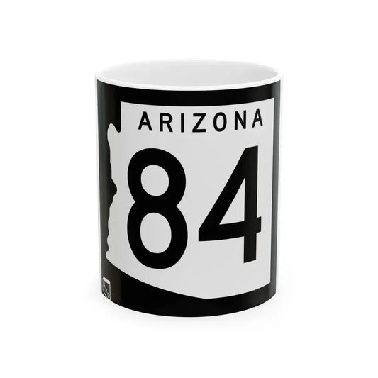 Arizona 84 1963 (Arizona) (Road Sign) White Coffee Mug 11oz - Go Mug Yourself