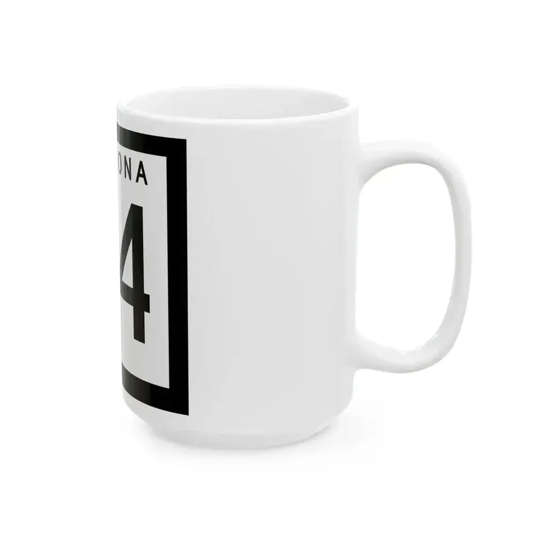 Arizona 84 1963 (Arizona) (Road Sign) White Coffee Mug - Go Mug Yourself