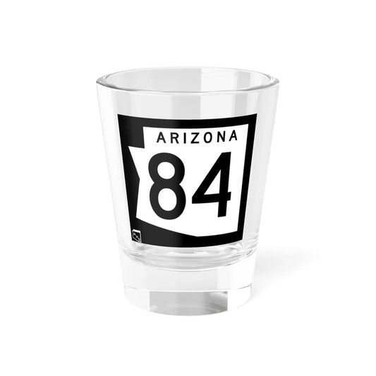 Arizona 84 1973 (Arizona) (Road Sign) Shot Glass 1.5oz 1.5oz - Go Mug Yourself