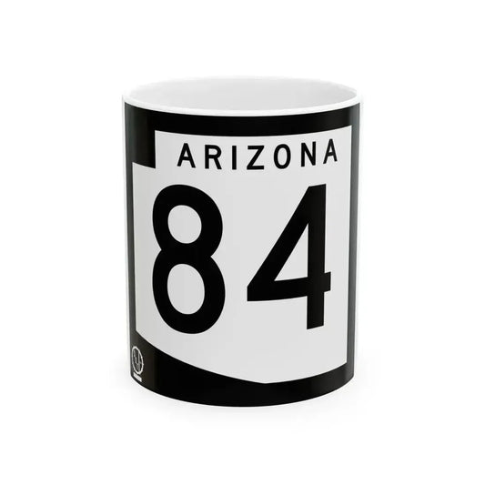 Arizona 84 1978 (Arizona) (Road Sign) White Coffee Mug 11oz - Go Mug Yourself