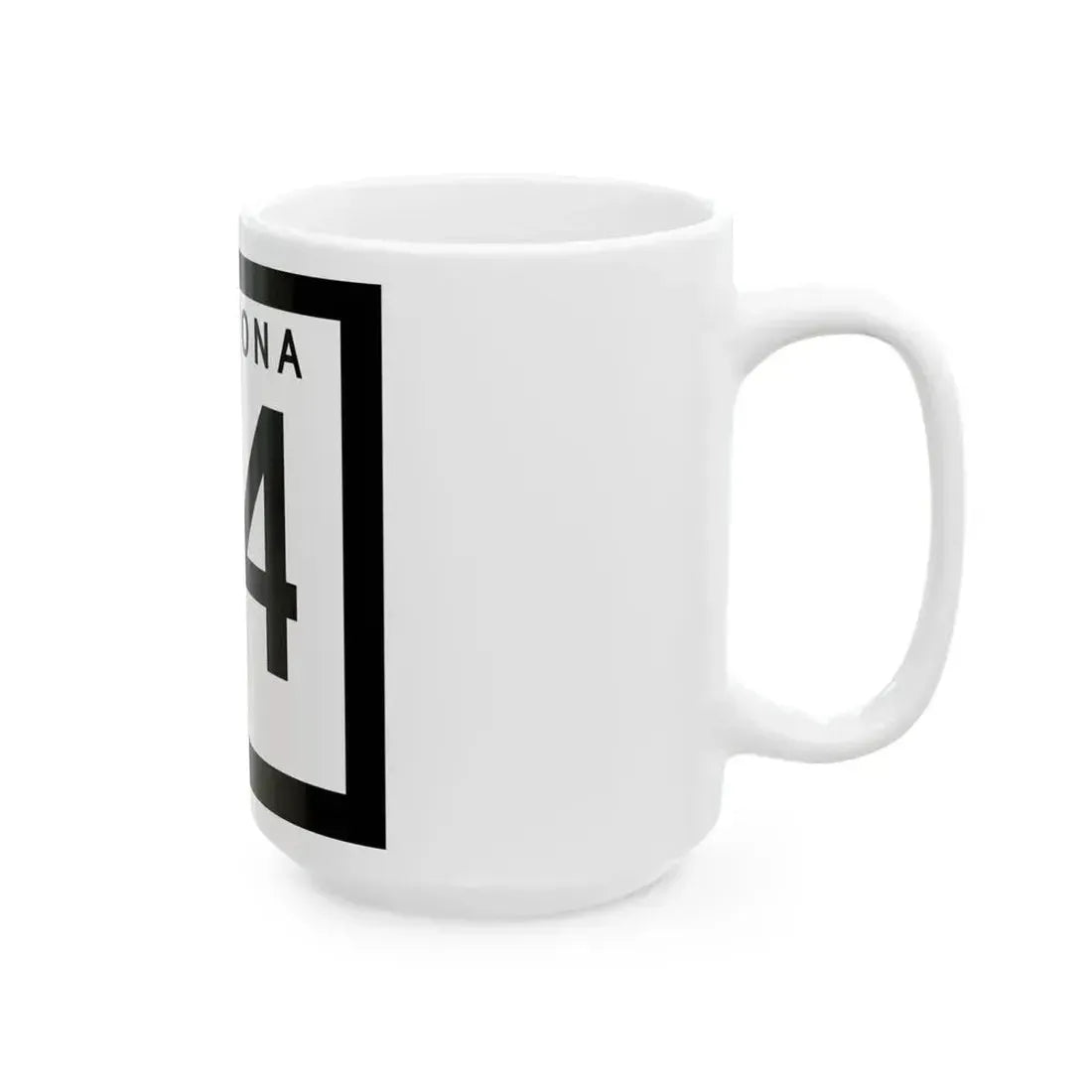 Arizona 84 1978 (Arizona) (Road Sign) White Coffee Mug - Go Mug Yourself