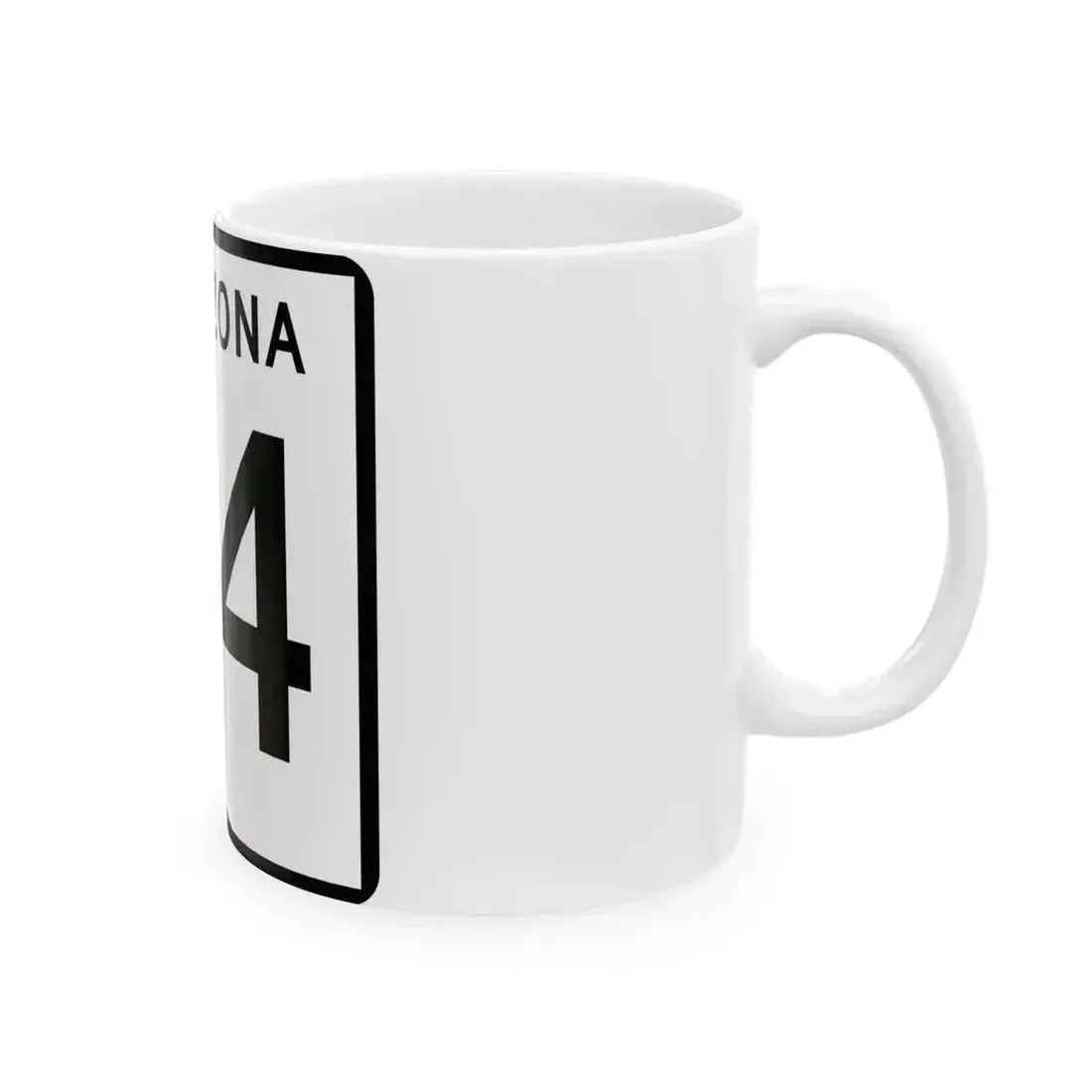 Arizona 84 (Arizona) (Road Sign) White Coffee Mug - Go Mug Yourself