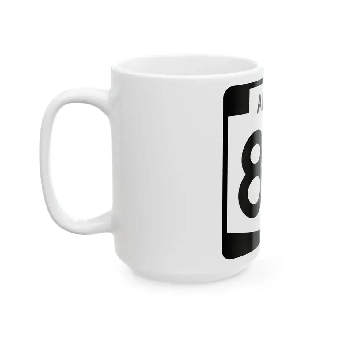 Arizona 84 (Arizona) (Road Sign) White Coffee Mug - Go Mug Yourself