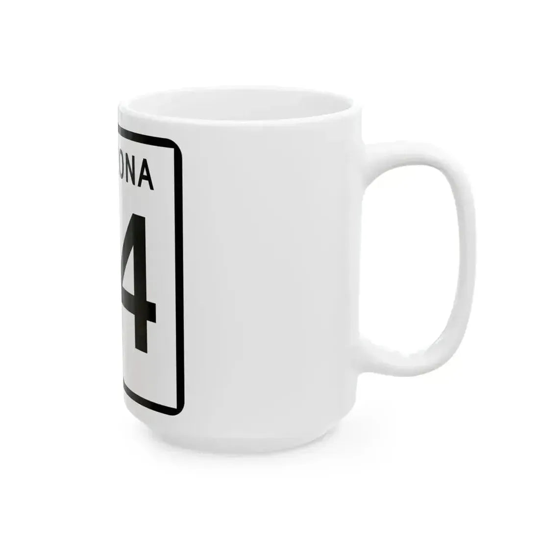 Arizona 84 (Arizona) (Road Sign) White Coffee Mug - Go Mug Yourself