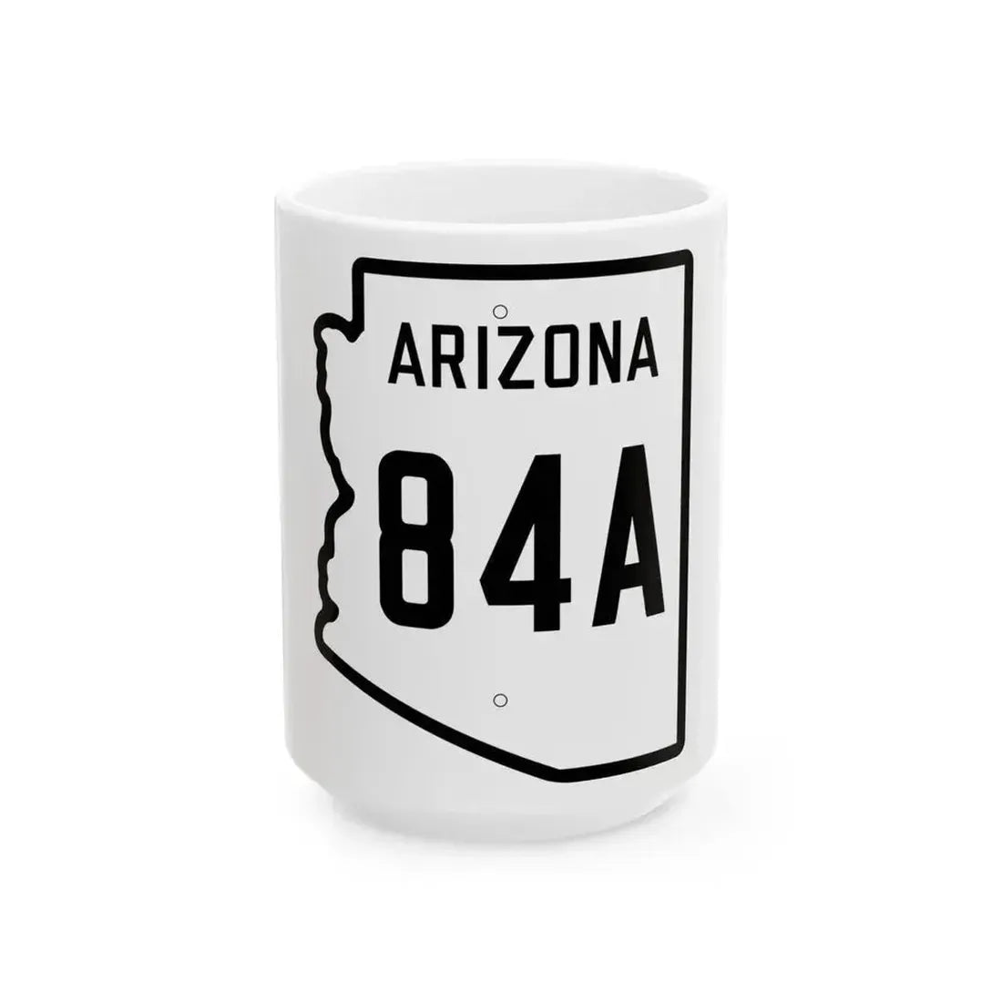 Arizona 84A 1941 (Arizona) (Road Sign) White Coffee Mug 15oz - Go Mug Yourself