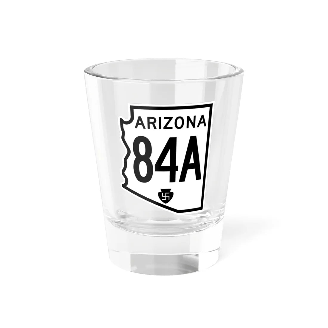 Arizona 84A 1956 (Arizona) (Road Sign) Shot Glass 1.5oz 1.5oz - Go Mug Yourself