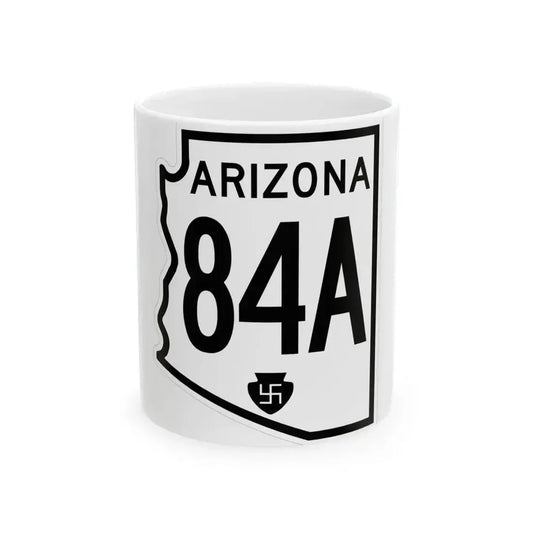 Arizona 84A 1956 (Arizona) (Road Sign) White Coffee Mug 11oz - Go Mug Yourself
