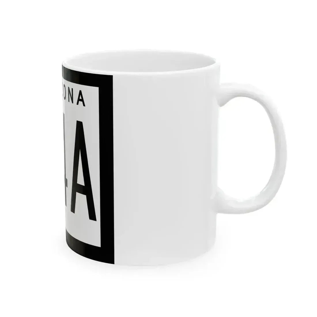 Arizona 84A 1963 (Arizona) (Road Sign) White Coffee Mug - Go Mug Yourself