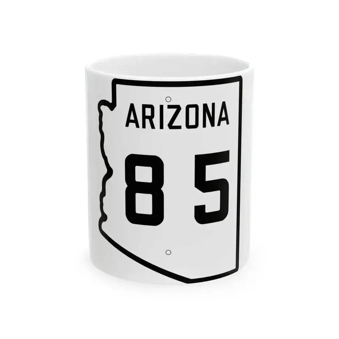 Arizona 85 1941 (Arizona) (Road Sign) White Coffee Mug 11oz - Go Mug Yourself