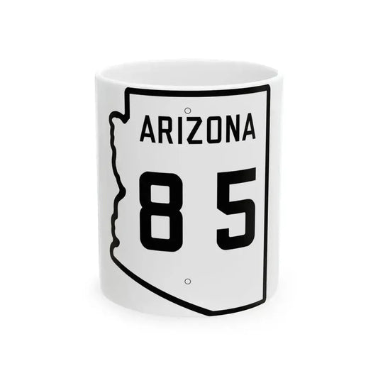 Arizona 85 1941 (Arizona) (Road Sign) White Coffee Mug 11oz - Go Mug Yourself