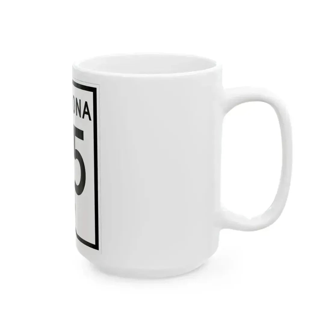 Arizona 85 1956 (Arizona) (Road Sign) White Coffee Mug - Go Mug Yourself