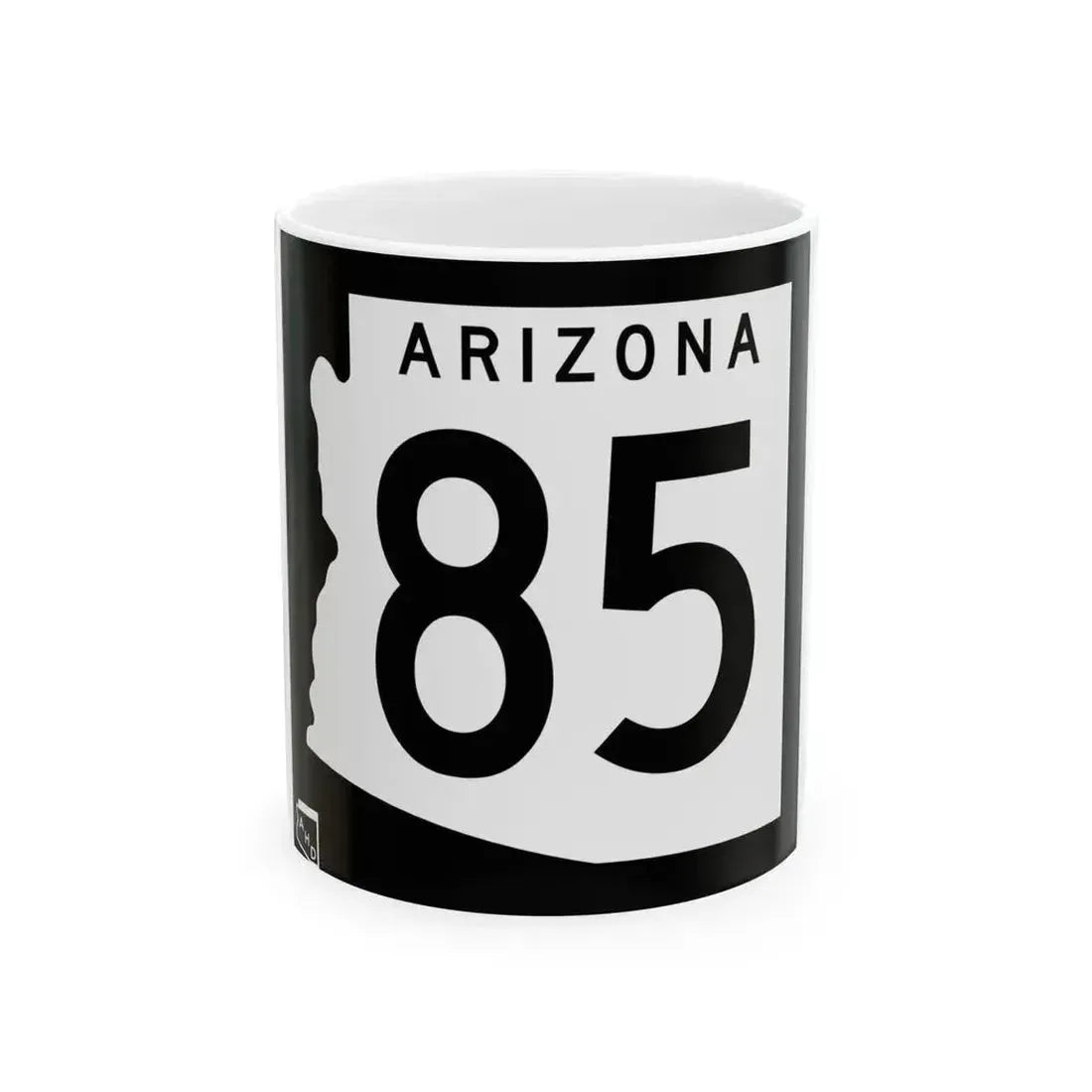 Arizona 85 1963 (Arizona) (Road Sign) White Coffee Mug 11oz - Go Mug Yourself