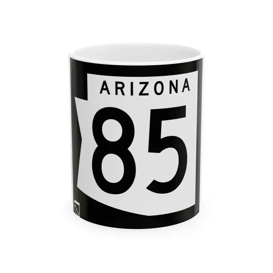 Arizona 85 1973 (Arizona) (Road Sign) White Coffee Mug 11oz - Go Mug Yourself