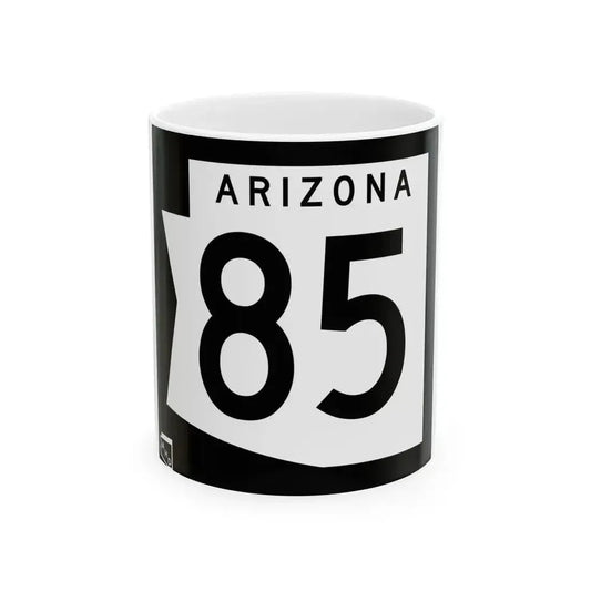 Arizona 85 1973 (Arizona) (Road Sign) White Coffee Mug 11oz - Go Mug Yourself