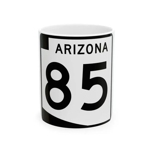 Arizona 85 (Arizona) (Road Sign) White Coffee Mug 11oz - Go Mug Yourself