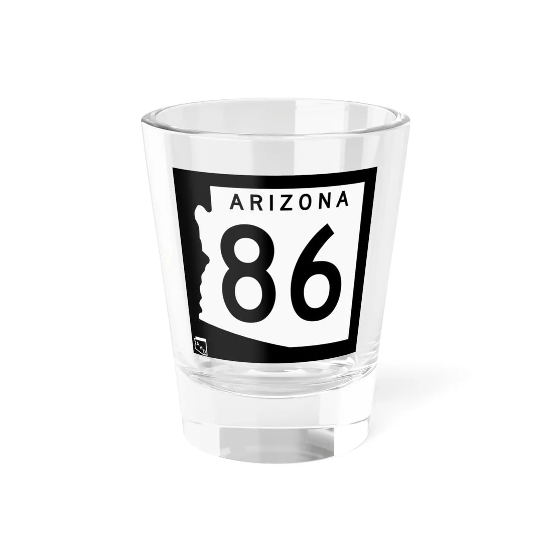 Arizona 86 1963 (Arizona) (Road Sign) Shot Glass 1.5oz 1.5oz - Go Mug Yourself