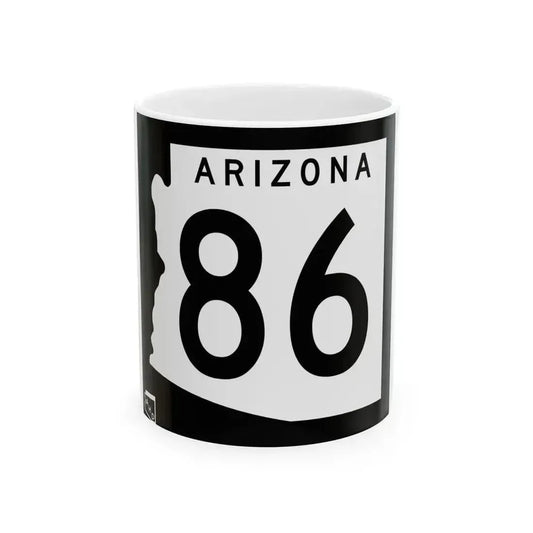 Arizona 86 1963 (Arizona) (Road Sign) White Coffee Mug 11oz - Go Mug Yourself