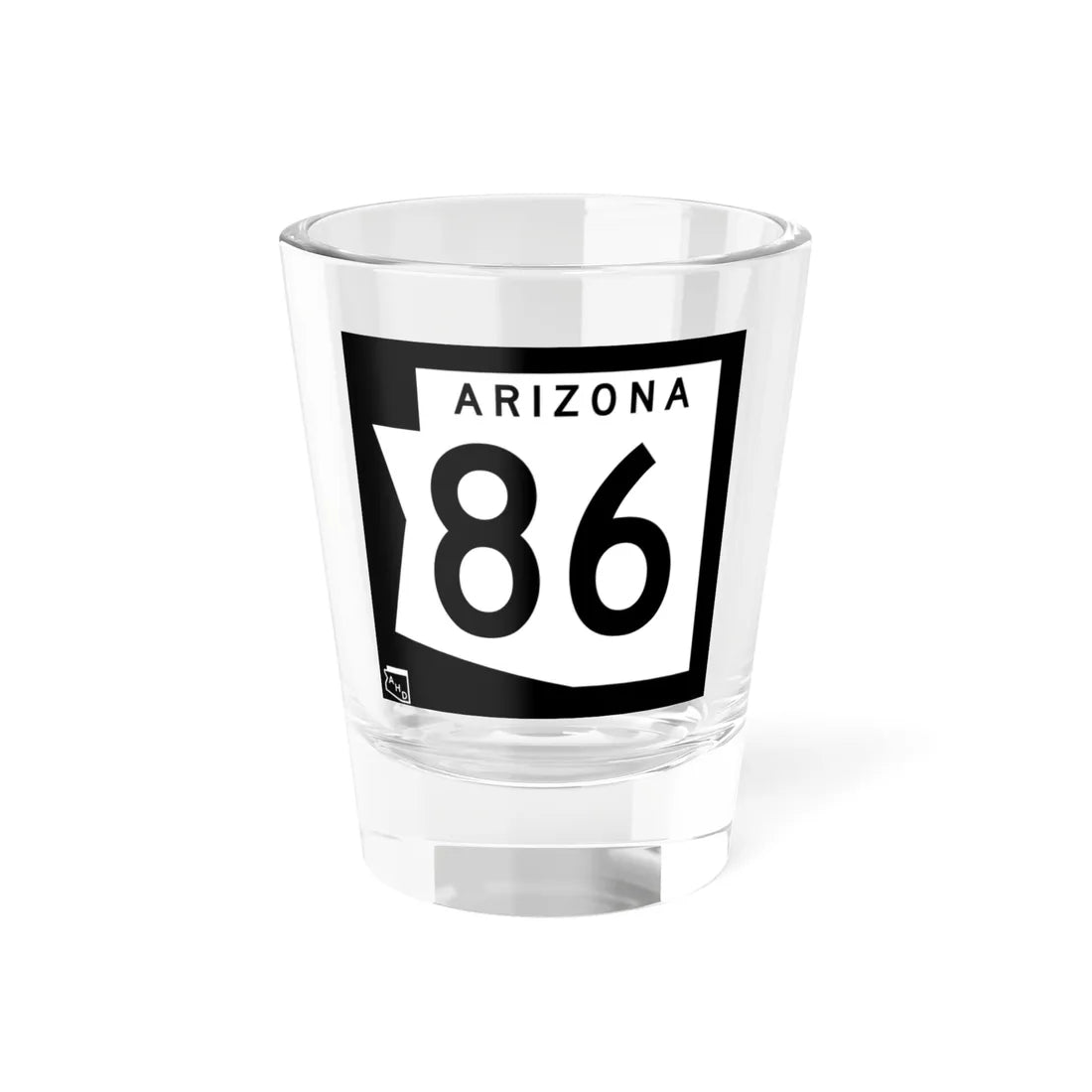 Arizona 86 1973 (Arizona) (Road Sign) Shot Glass 1.5oz 1.5oz - Go Mug Yourself