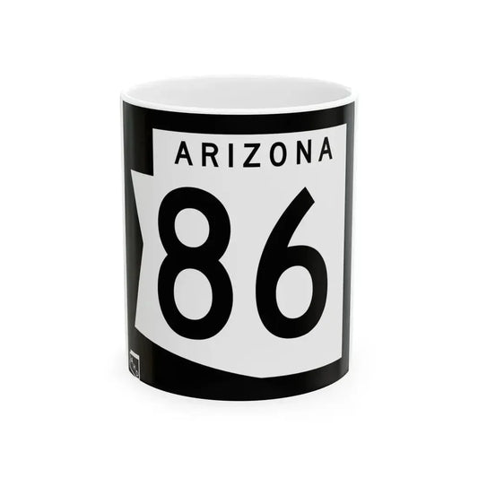 Arizona 86 1973 (Arizona) (Road Sign) White Coffee Mug 11oz - Go Mug Yourself
