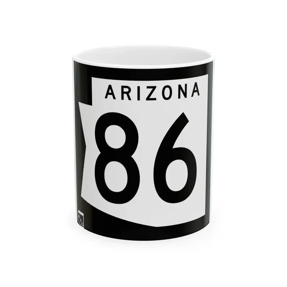 Arizona 86 1973 (Arizona) (Road Sign) White Coffee Mug 11oz - Go Mug Yourself