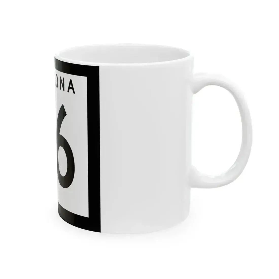 Arizona 86 1973 (Arizona) (Road Sign) White Coffee Mug - Go Mug Yourself
