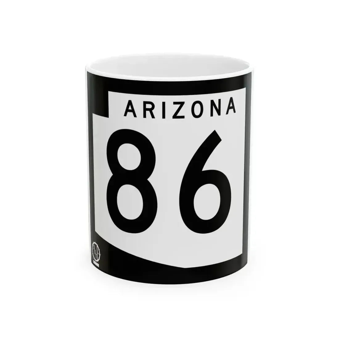 Arizona 86 1978 (Arizona) (Road Sign) White Coffee Mug 11oz - Go Mug Yourself