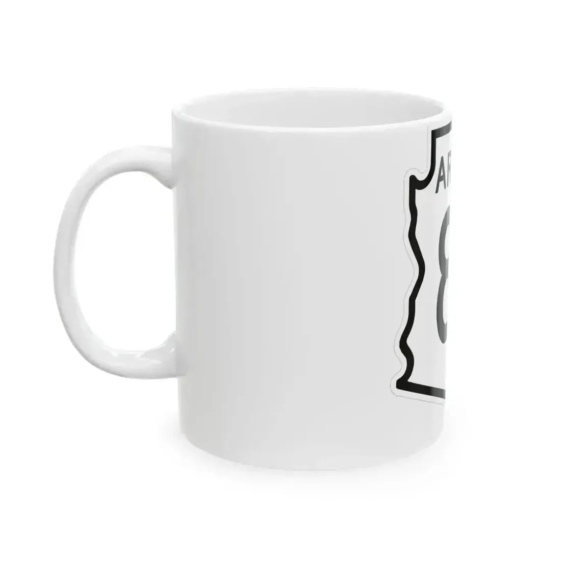 Arizona 87 1956 (Arizona) (Road Sign) White Coffee Mug - Go Mug Yourself