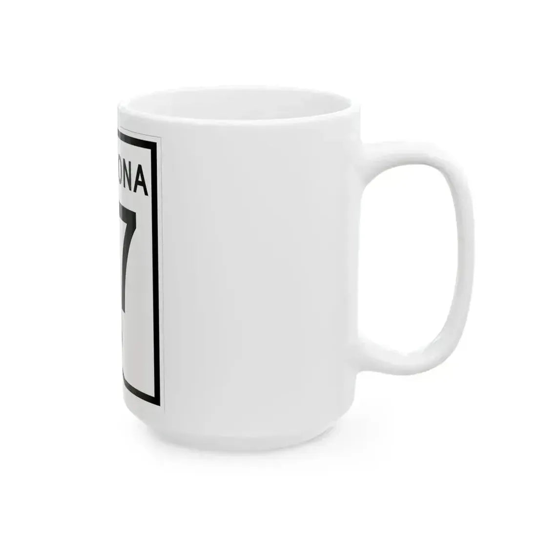 Arizona 87 1956 (Arizona) (Road Sign) White Coffee Mug - Go Mug Yourself