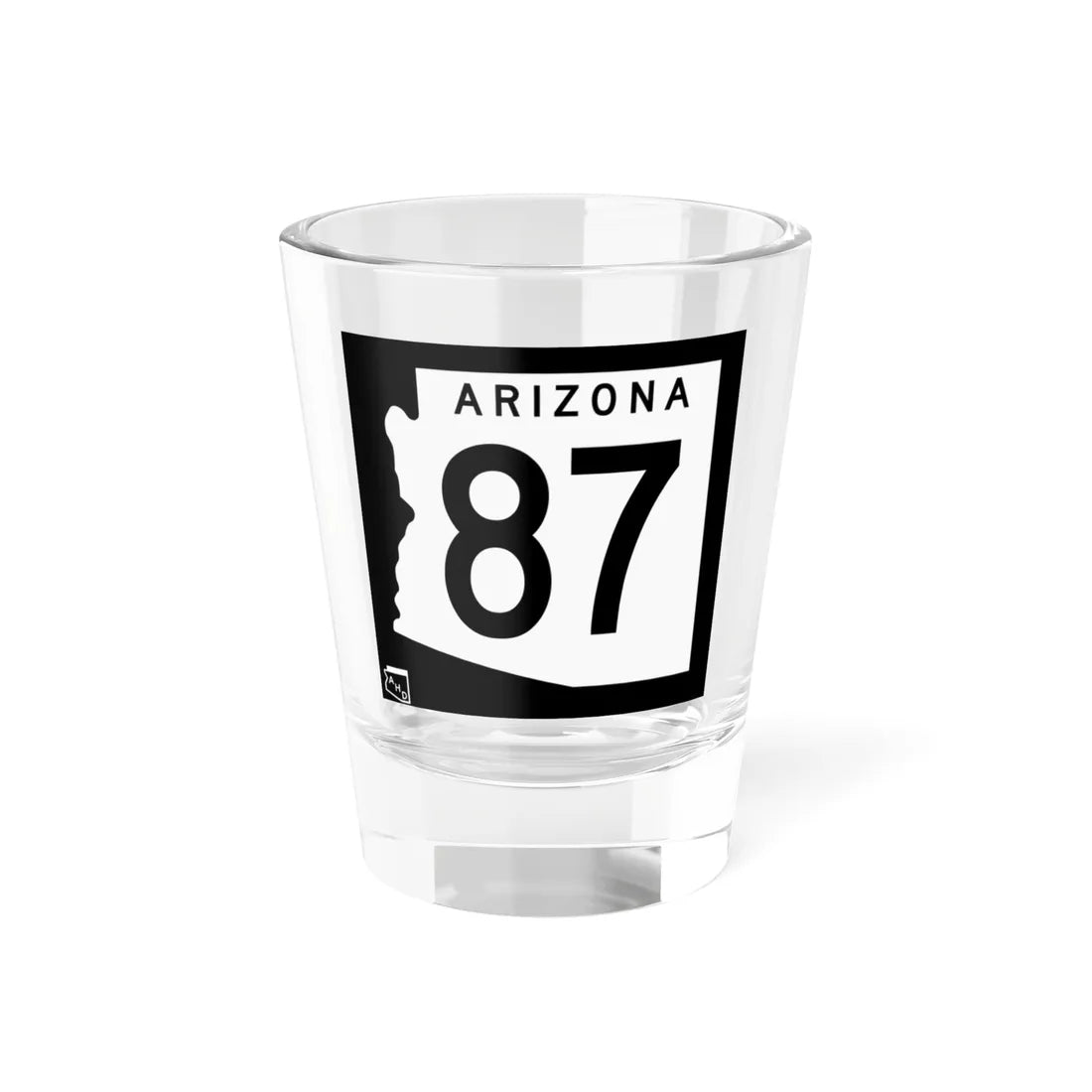 Arizona 87 1963 (Arizona) (Road Sign) Shot Glass 1.5oz 1.5oz - Go Mug Yourself
