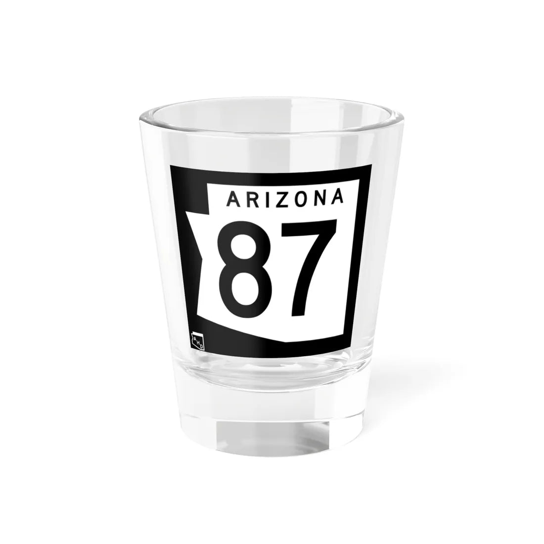 Arizona 87 1973 (Arizona) (Road Sign) Shot Glass 1.5oz 1.5oz - Go Mug Yourself