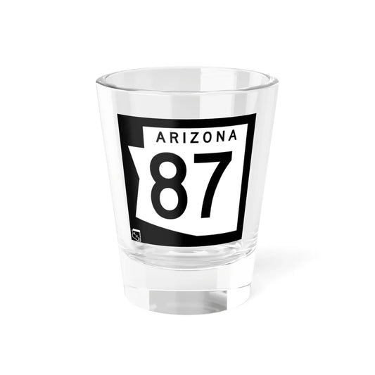 Arizona 87 1973 (Arizona) (Road Sign) Shot Glass 1.5oz 1.5oz - Go Mug Yourself