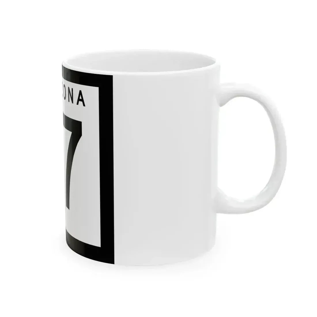 Arizona 87 1973 (Arizona) (Road Sign) White Coffee Mug - Go Mug Yourself