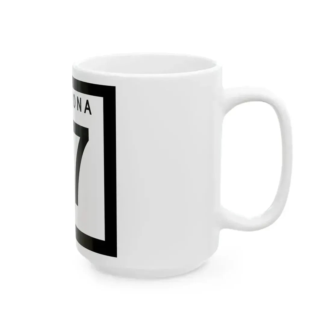 Arizona 87 1973 (Arizona) (Road Sign) White Coffee Mug - Go Mug Yourself