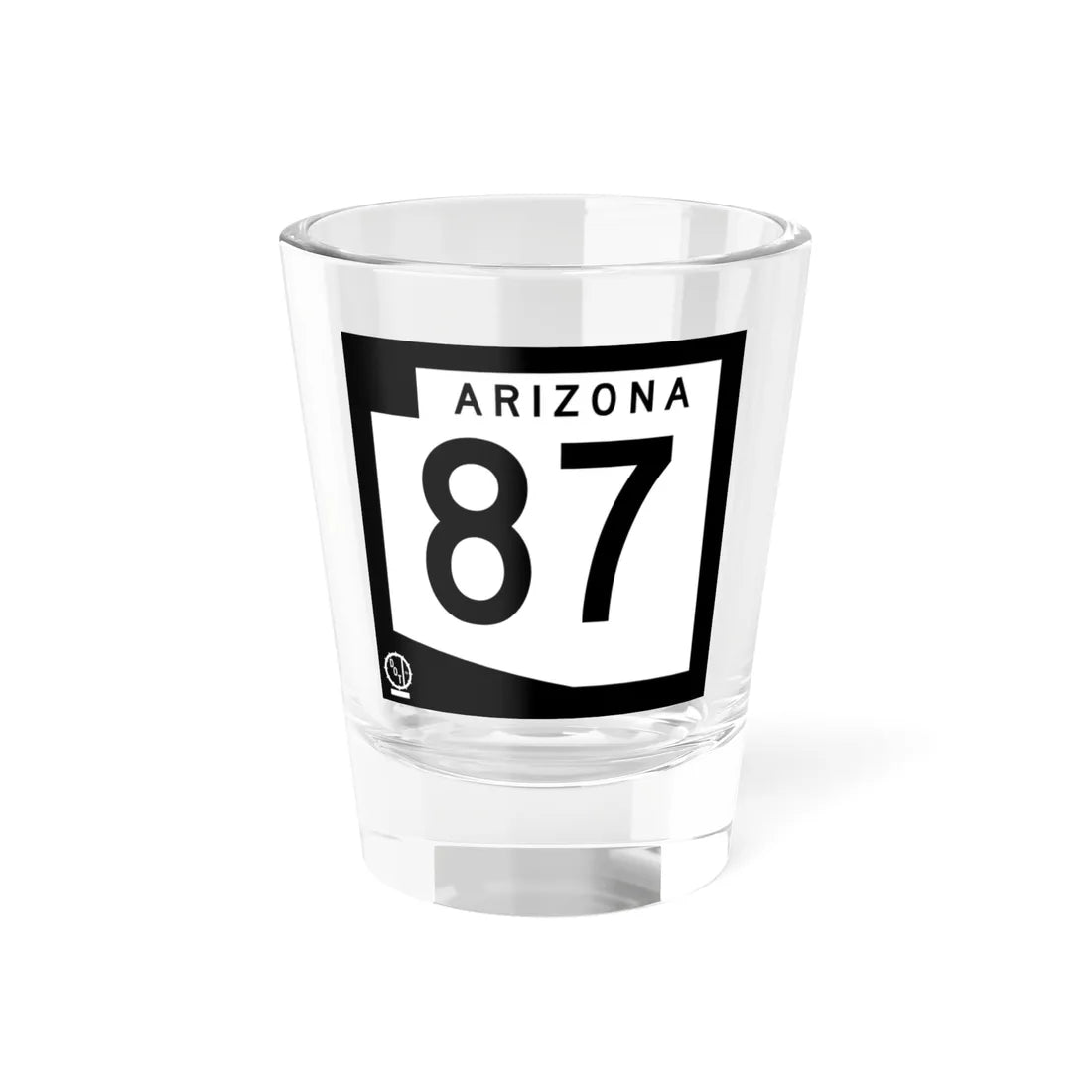 Arizona 87 1978 (Arizona) (Road Sign) Shot Glass 1.5oz 1.5oz - Go Mug Yourself