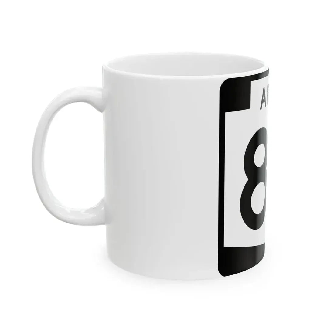 Arizona 87 (Arizona) (Road Sign) White Coffee Mug - Go Mug Yourself