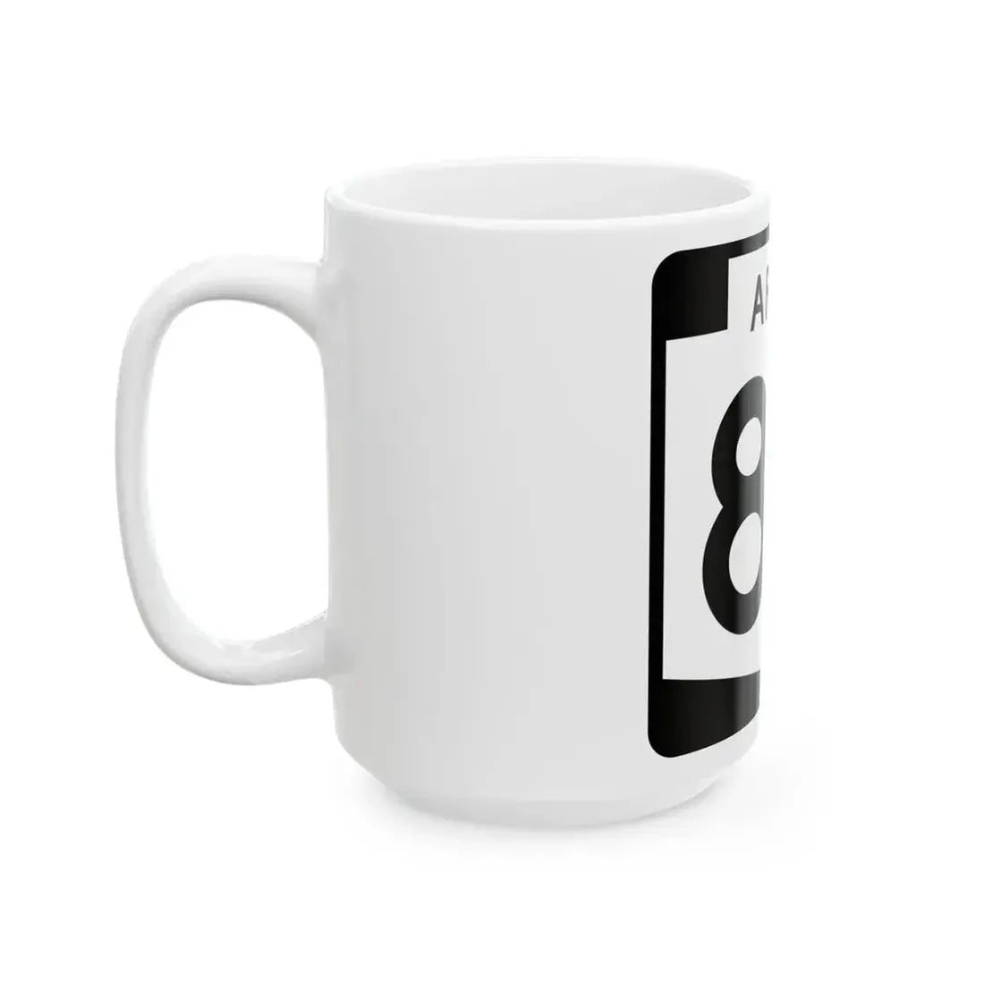 Arizona 87 (Arizona) (Road Sign) White Coffee Mug - Go Mug Yourself