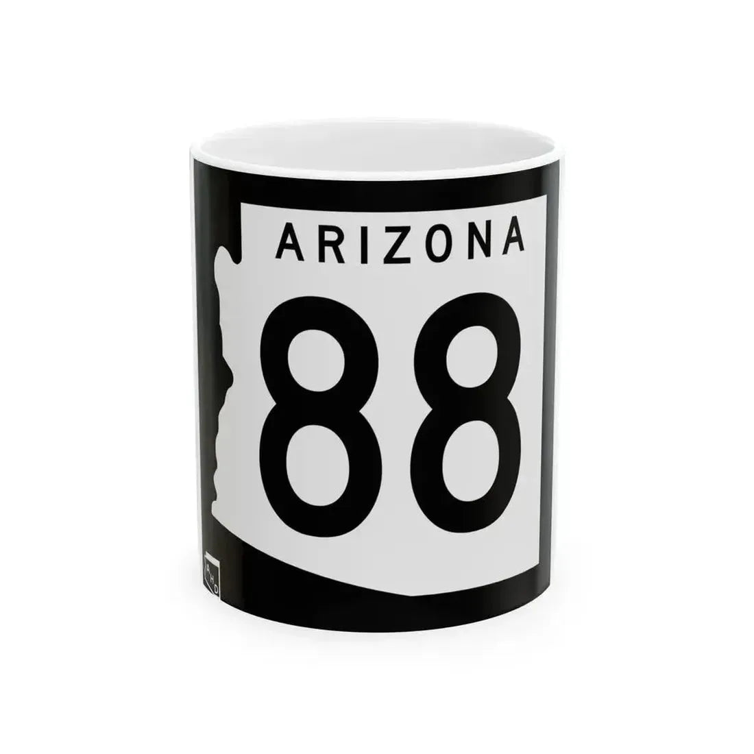 Arizona 88 1963 (Arizona) (Road Sign) White Coffee Mug 11oz - Go Mug Yourself