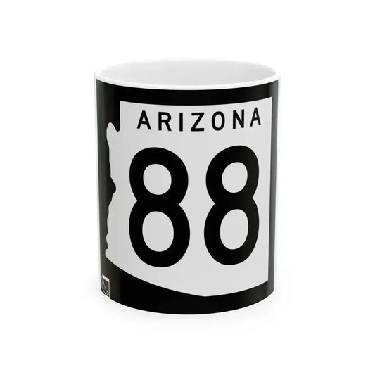 Arizona 88 1963 (Arizona) (Road Sign) White Coffee Mug 11oz - Go Mug Yourself