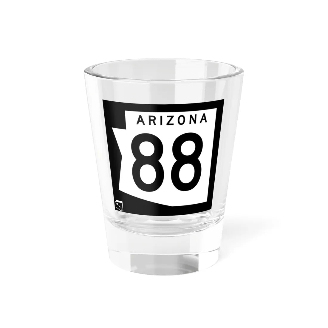 Arizona 88 1973 (Arizona) (Road Sign) Shot Glass 1.5oz 1.5oz - Go Mug Yourself