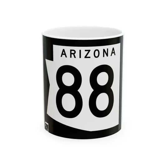 Arizona 88 1973 (Arizona) (Road Sign) White Coffee Mug 11oz - Go Mug Yourself